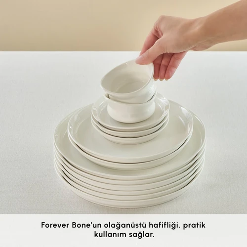 Karaca Forever Bone Bovi 28 Parça 6 Kişilik Kahvaltı Takımı