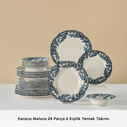 Karaca Melora 24 Parça 6 Kişilik Yemek Takımı