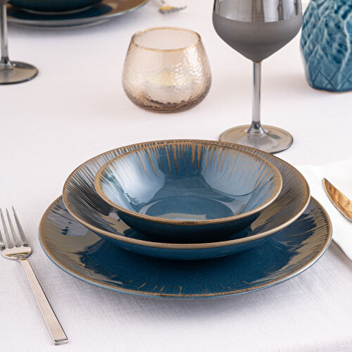 İstanbul Porselen Mahruz 18 Parça 6 Kişilik Yemek Takımı