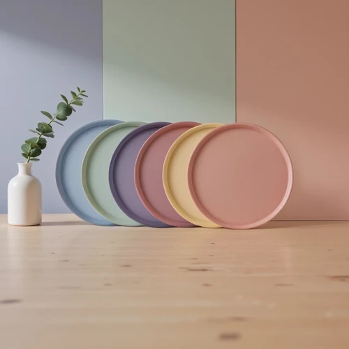 Apricot Rainbow 6 Parça Yuvarlak Pasta Seti 20 cm