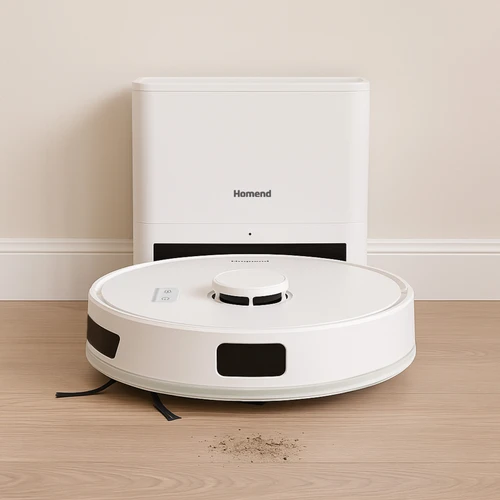 Homend Alex Laser Power 1289H Otomatik Boşaltım Sistemli Yeni Nesil Moplu 5 KPA Robot Süpürge Beyaz