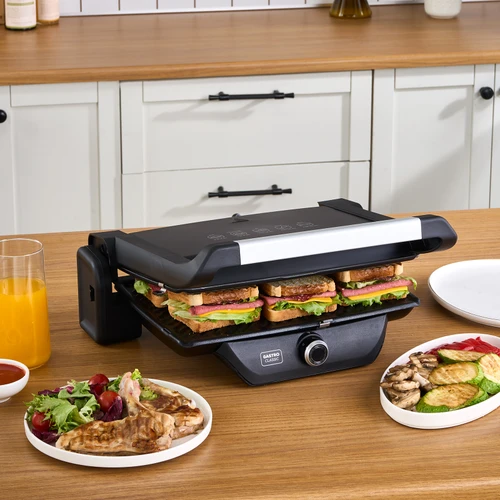 Karaca Gastro Classic Izgara ve Tost Makinesi Matte Black 6 Dilim Kapasiteli