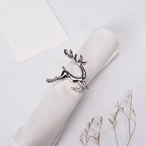 Karaca Home Deer Silver 2'li Peçete Yüzüğü