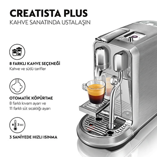 Nespresso J520 Creatista Plus Süt Çözümlü Kahve Makinesi