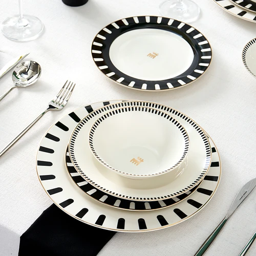 Karaca Elegance Bone 50.Yıl İmza Koleksiyonu Kore 24 Parça 6 Kişilik Yemek Takımı