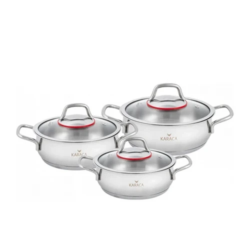 Karaca Emirgan İndüksiyon Tabanlı 6 Parça Çelik Midi Set