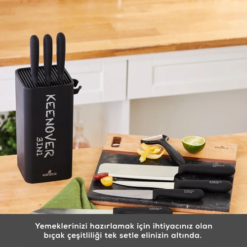 Karaca Keenover 3in1 10 Parça Satırlı Bıçak Seti