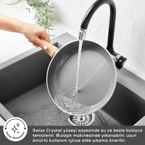Karaca X Refika Birgül Swiss Crystal Creamy Tava 26 Cm