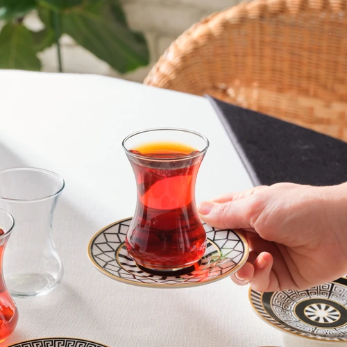 Karaca Helenistik 6 Kişilik 12 Parça Çay Seti 130 Ml
