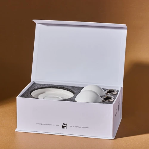 Karaca Venüs Platin 2 Kişilik Kahve Fincan Takımı 135 ml