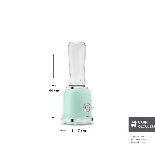 Karaca Retro Personal Kişisel Smoothie Blender Green