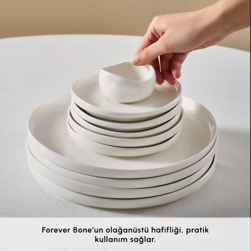 Karaca Forever Bone Olla 28 Parça 6 Kişilik Kahvaltı Takımı