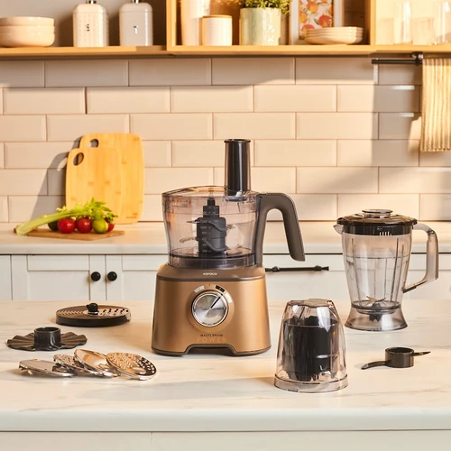 Karaca Mastermaid Power Multifunctional 10 in 1 Mutfak Robotu 2000W Walnut Brown 