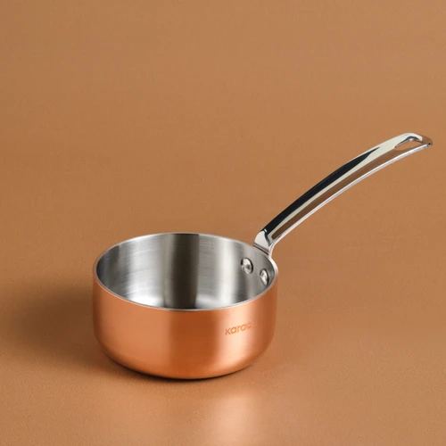 Karaca Powersteel 3Ply 316+ İndüksiyon Tabanlı Çelik Mini Sütlük/Sosluk 10 Cm Copper