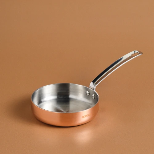 Karaca Powersteel 3Ply 316+ İndüksiyon Tabanlı Çelik Tava 12 Cm Copper