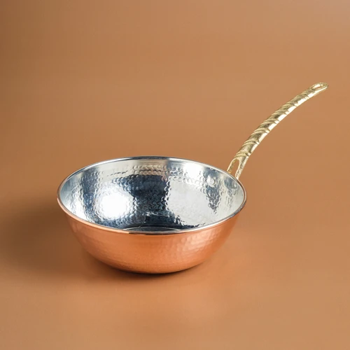 Karaca Alacahöyük Bakır Wok Tava 24 Cm