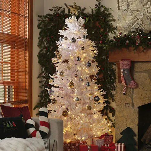 Karaca Home New Year Işıklı Yılbaşı Ağacı Beyaz 210 cm