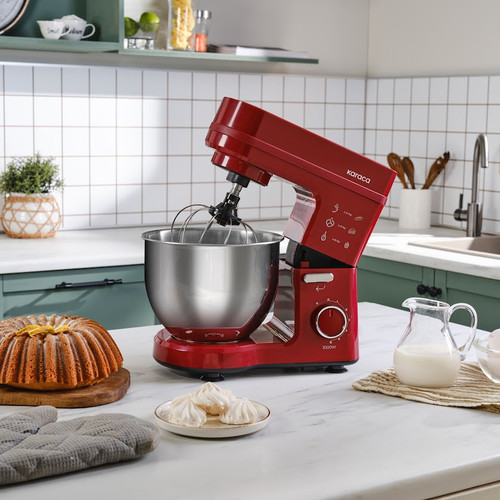 Karaca Maestrochef Stella Hamur Yoğurma Makinesi Cherry Red 1500W 5L