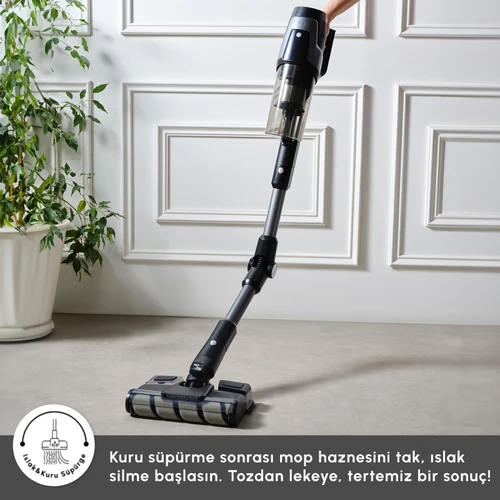 Karaca Dynamic Vacuumx 3 in 1 Kablosuz Islak Kuru Dikey Süpürge
