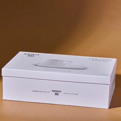 Karaca Hazan 6 Kişilik İkramlıklı Kahve Fincan Takımı 80 ml