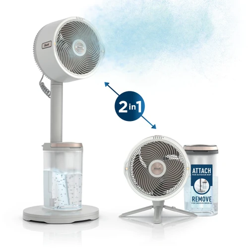Shark FlexBreeze ProMist Taşınabilir Buharlı Fan İç ve Dış Mekan Uyumlu, Beyaz