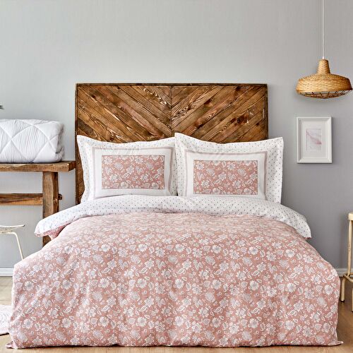 Karaca Home Celerina %100 Pamuk Nevresim Takımı King Size Pembe