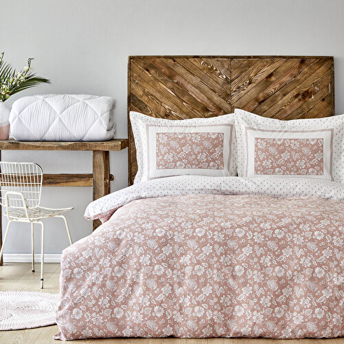 Karaca Home Celerina %100 Pamuk Nevresim Takımı King Size Pembe