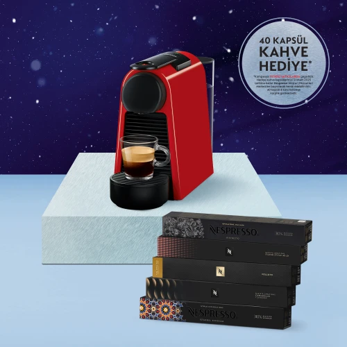 Nespresso D30 Essenza Mini Kırmızı Kahve Makinesi