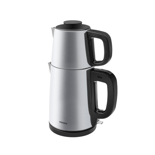 Karaca Tea Break 2 in 1 Çelik Su Isıtıcı Çay Makinesi Silver Inox