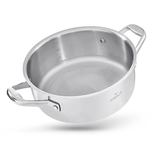Karaca Powersteel 3Ply 316+ İndüksiyon Tabanlı Çelik Petekli Tencere 20 Cm