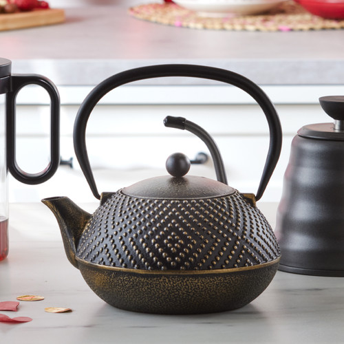 Karaca Döküm Demlik-Teapot 900 Ml Dark Gold 