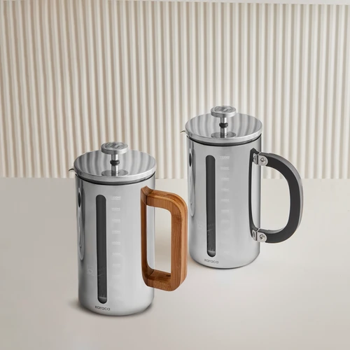 Karaca Poly Wood Borosilikat Cam French Press 1000 ml