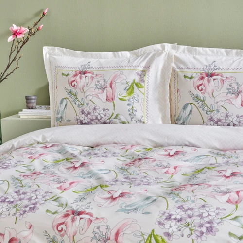 Karaca Home Melosa Pembe %100 Pamuk Tek Kişilik Nevresim Takımı