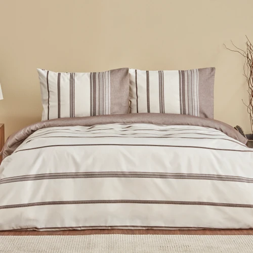 Karaca Home Vetro Terracotta Tek Kişilik İpliği Boyalı Nevresim Takımı