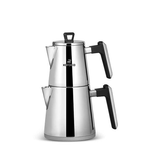 Karaca Powersteel Pro 316+ Space Midi Çelik İndüksiyon Tabanlı Çaydanlık Takımı 