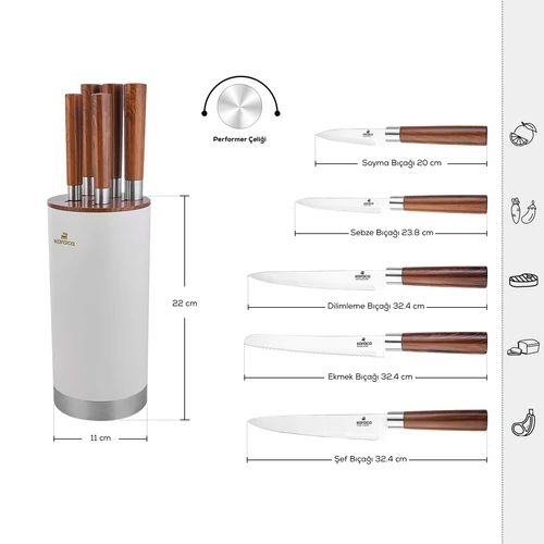Karaca Foolproof 6 Parça Bıçak Seti
