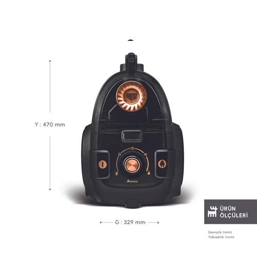 Karaca Vantuz High Force F2 Matte Black Copper