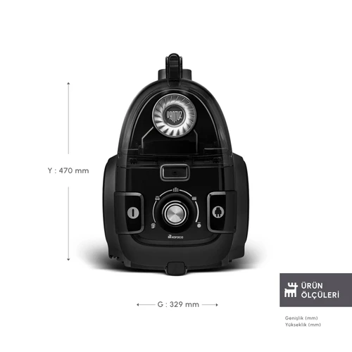 Karaca Vantuz High Force F2 Matte Black Silver