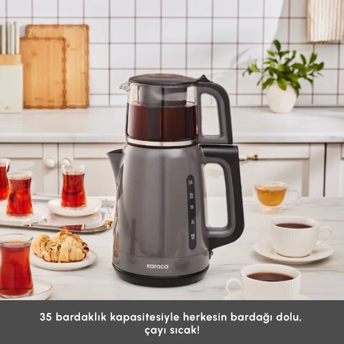 Karaca Mega Tea 1501 Çay Makinesi Space Gray