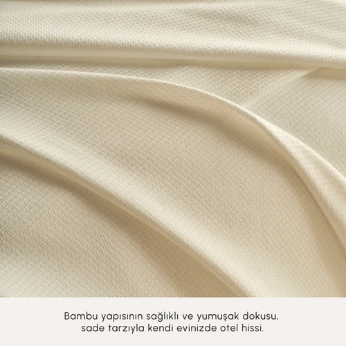 Karaca Home White Colletion Vian Çift Kışilik Bambu Pike Offwhite