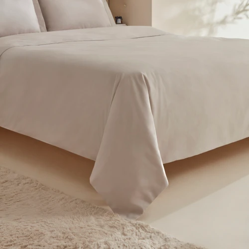 Karaca Home White Collection Ina 80 Tel %100 Pamuk Çift Kişilik Percale Nevresim Takımı Açık Gri