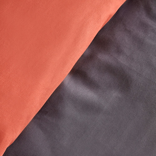 Karaca Home Basic Çift Taraflı King Size Nevresim Takımı Antrasit Terecota