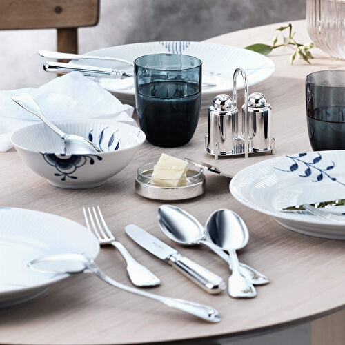 Robbe&Berking Gümüş Kaplama Kapaklı Tereyağı Tabağı