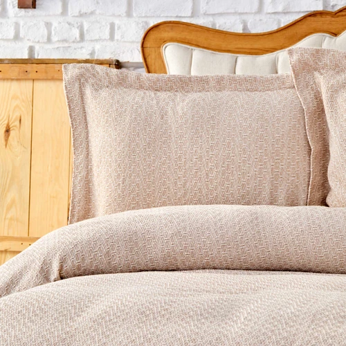 Karaca Home Stella Bej Çift Kişilik Yatak Örtüsü Seti