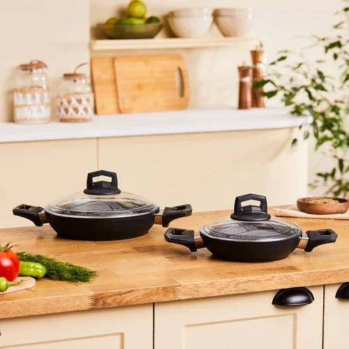 Karaca Biogranit Power New 4 Parça Sahan Set Siyah