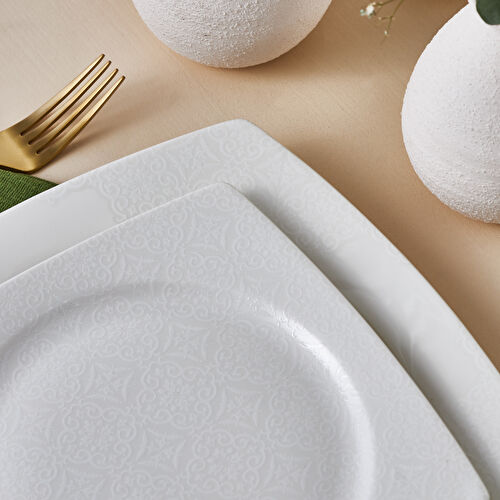 Karaca Square Bone Valentina 57 Parça 12 Kişilik Yemek Takımı Karaca Square Bone Valentina 57 Parça 12 Kişilik Yemek Takımı