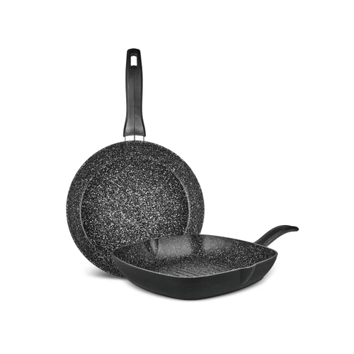 Karaca Biogranit Power New Tava Grill Set Siyah