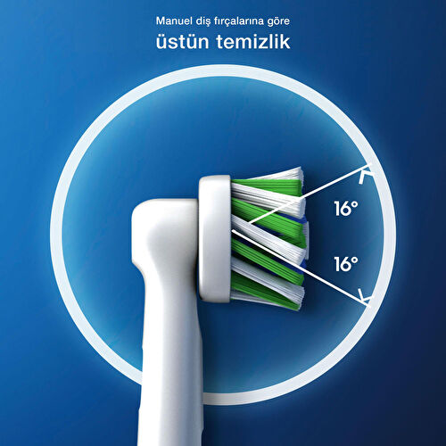 Oral B Pro Cross Action 8'li Diş Fırçası Yedek Başlığı EB50 Beyaz Oral B Pro Cross Action 8'li Diş Fırçası Yedek Başlığı EB50 Beyaz