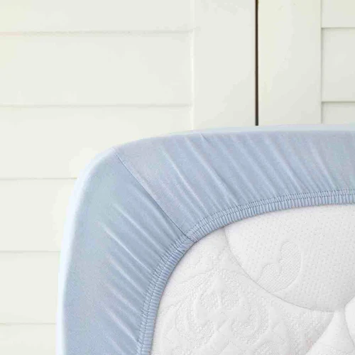 Karaca Home Mavi Penye Fitted/ Lastikli Çift Kişilik Çarşaf