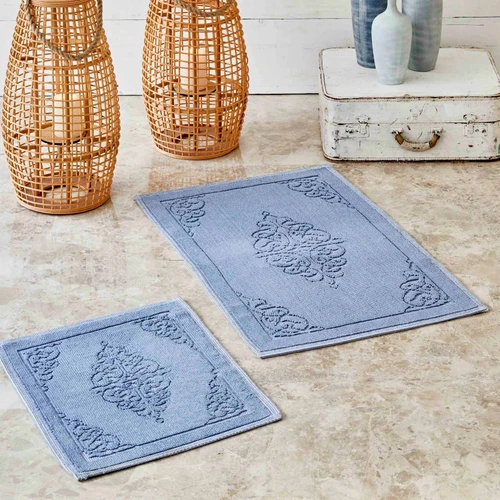Karaca Home Milly Mavi 2li Paspas Set